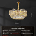 DecorBites™ Crystal Chandelier: Modern Light Luxury for Living Room, Bedroom, Dining Room