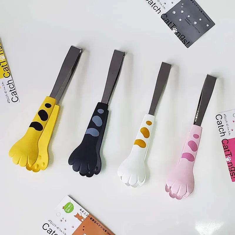 DecorBites™ Cat Paw Stainless Steel Food Tongs Kitchen Gadgets