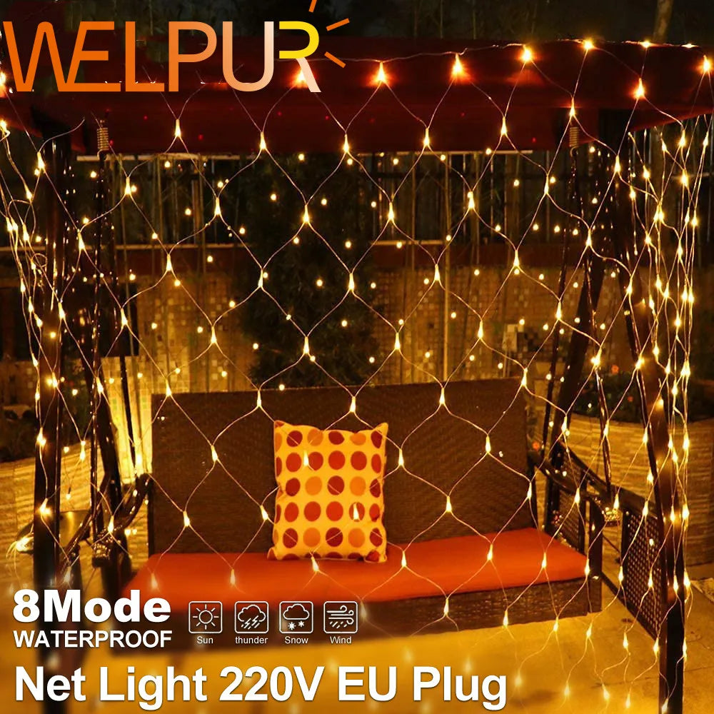 DecorBites™ LED String Lights 8 Modes for Christmas Festival Wedding Party