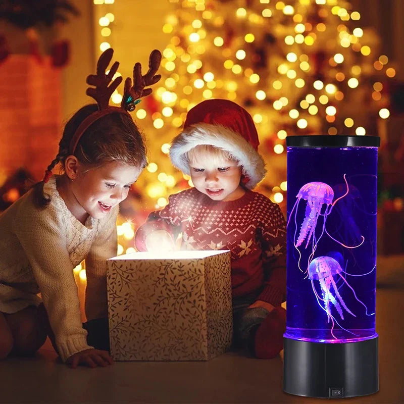 DecorBites™ LED Jellyfish Lamp Color Changing Night Light Aquarium Mood Lights