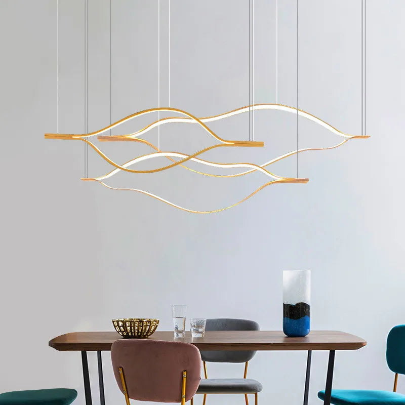 DecorBites™ Lip Shaped Chandelier: LED Lighting for Exhibition Hall, Living Room, Restaurant & Clothing Store