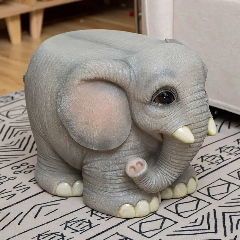 DecorBites™ Animal Resin Sculpture Footstool Seat Cartoon Statue Chair for Living Room