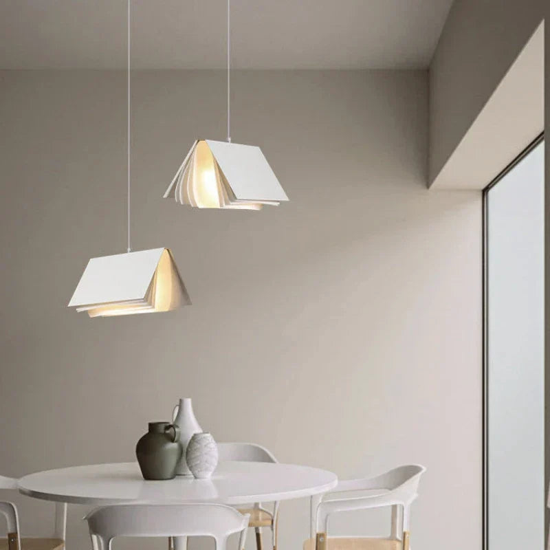 DecorBites™ Book Pendant Lamp: Nordic LED Design for Living Room, Bedroom, Indoor Lighting