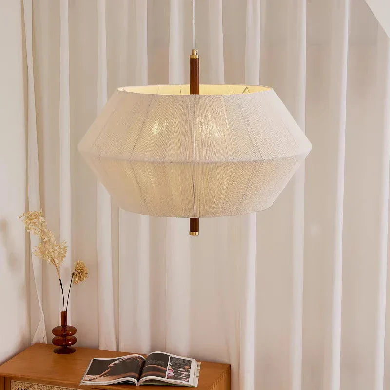 DecorBites™ Hemp Rope Rattan LED Pendant Light for Home and Hospitality Settings