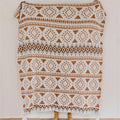 DecorBites™ Boho Geometric Pattern Summer Blanket