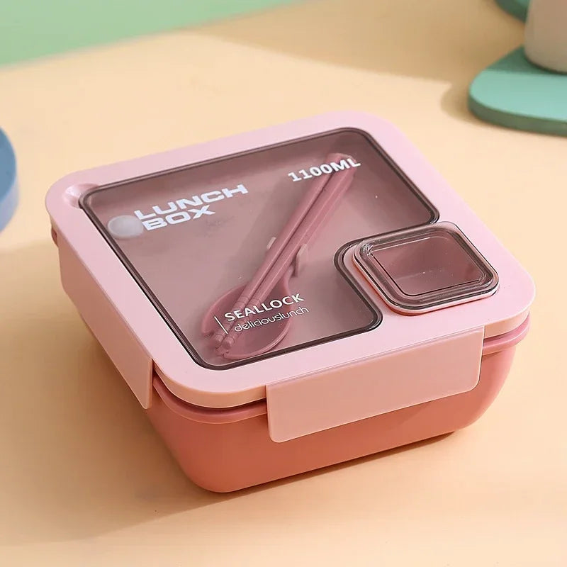 DecorBites™ Bento Box Set with Tableware | Leakproof Microwave Food Container