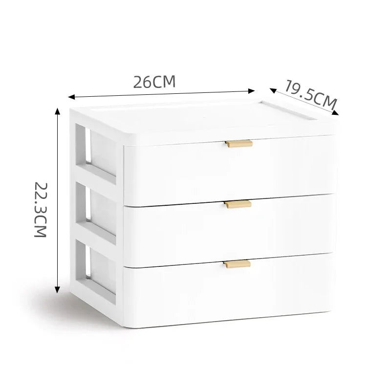 DecorBites™ Desktop Organizer Drawer Cosmetic Rack Jewelry Storage Box