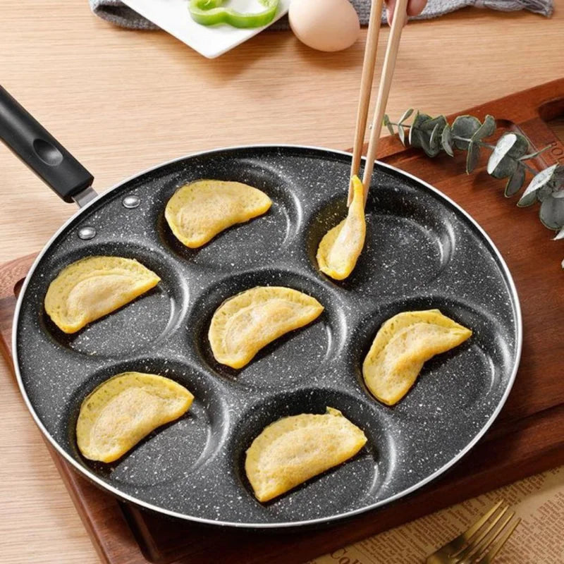 DecorBites™ Breakfast Egg Pan Non-stick Durable Cookware Holes Frying Pans Pancake Maker