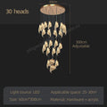 DecorBites™ LED Staircase Chandelier: Modern Loft Lighting Fixture for Living & Dining Room