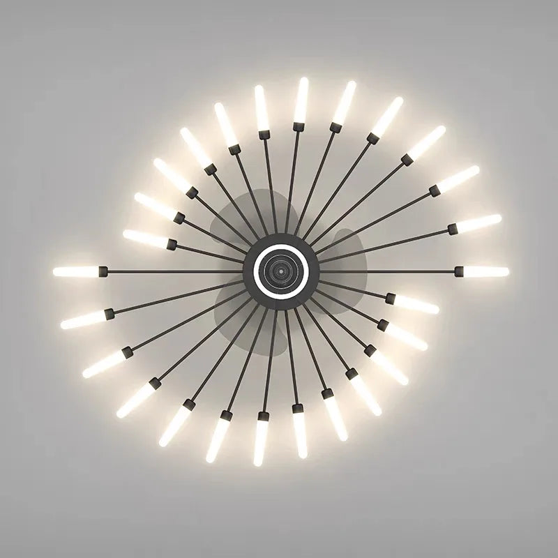 DecorBites™ 2023 Modern Chandelier Ceiling Fan Lights for Living Room Bedroom Upscale Decor