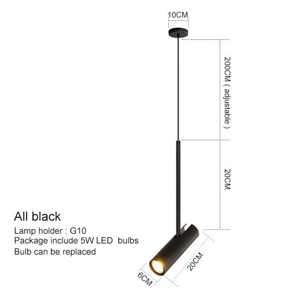 DecorBites™ Black Chandelier Pendant Light for Bedroom and Bar Decor