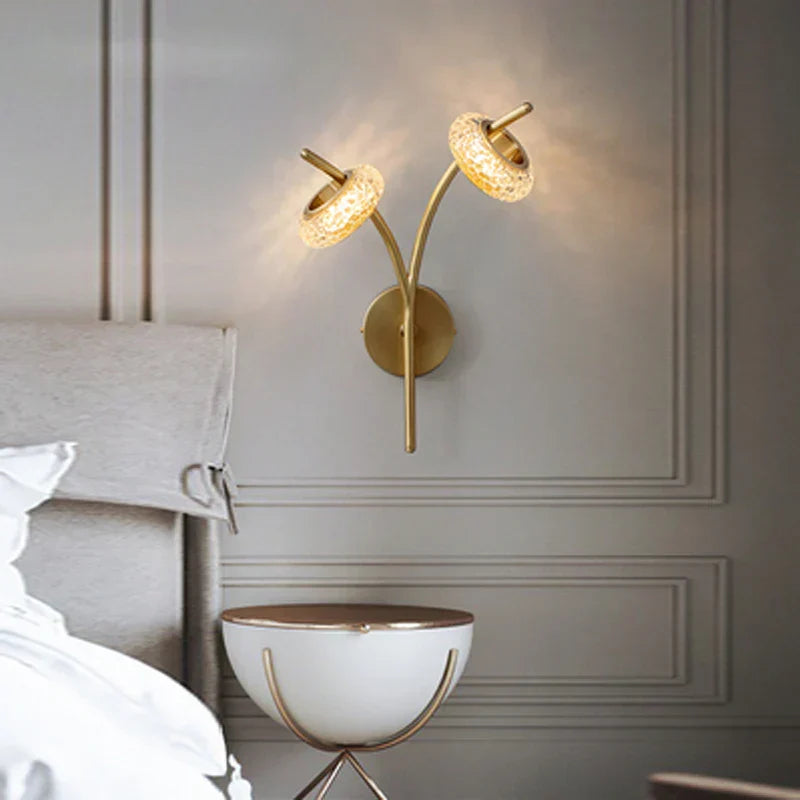 DecorBites™ Crystal Lustre LED Chandelier for Home Decor - Luxury Round Ceiling Lamp