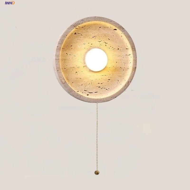 DecorBites™ LED Stone Wall Lamp Modern Nordic Mirror Light for Home Decor