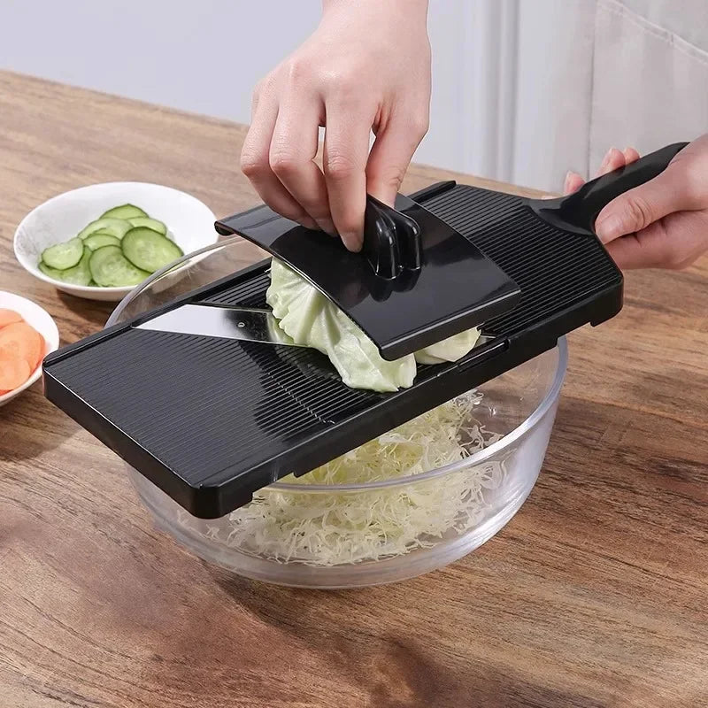DecorBites™ Cabbage Grater & Shredder for Purple & Round Japanese Salad Slicing