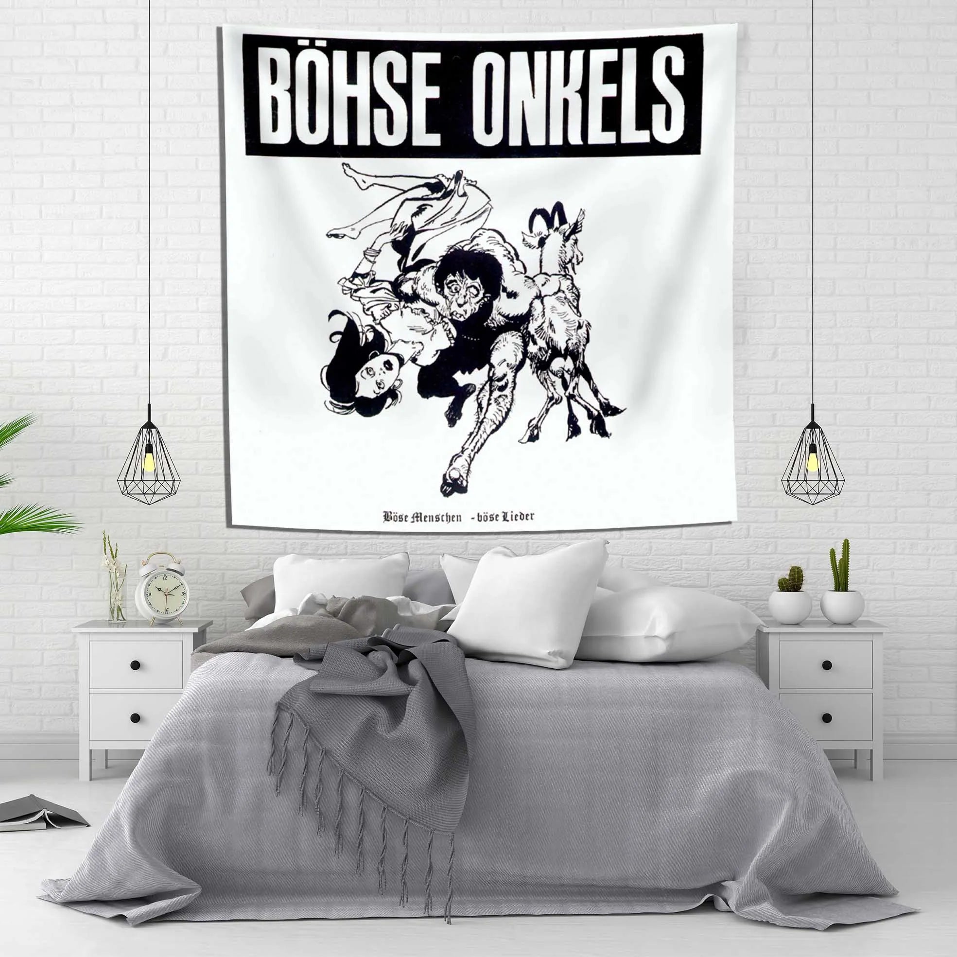 DecorBites™ Bohse Onkelzs German Rock Band Tapestry Flag Wall Decoration