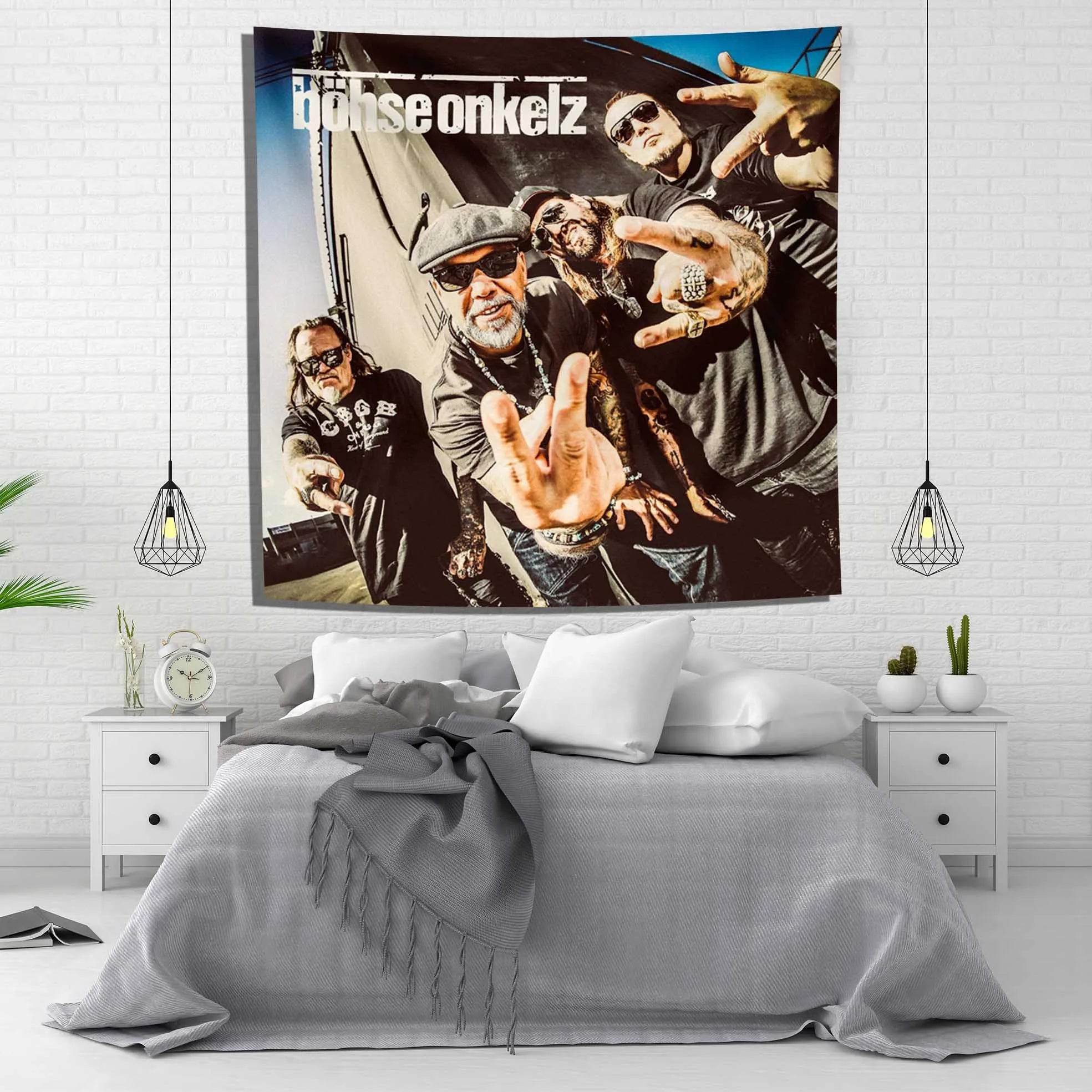 DecorBites™ Bohse Onkelzs German Rock Band Tapestry Flag Wall Decoration