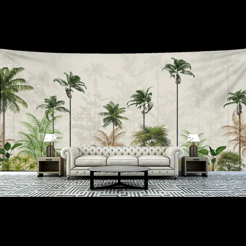DecorBites™ Banana Tree Mist Tapestry Wall Hanging Boho Hippie Polyester Home Decor