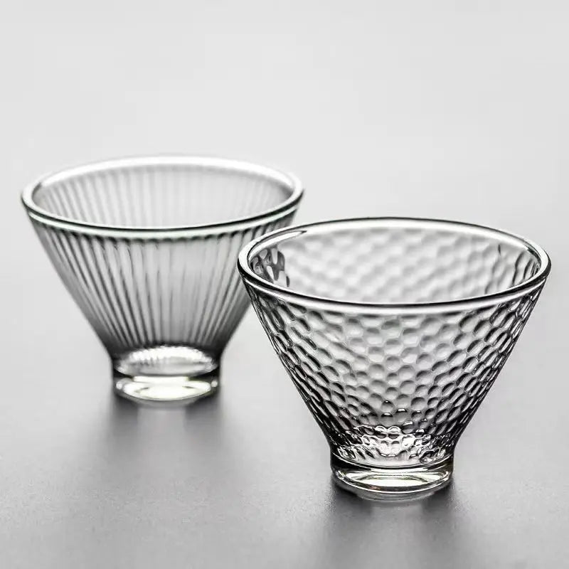 DecorBites™ Japanese Tea Cup Set of Cute Heat-resistant Glass Mugs and Teacups