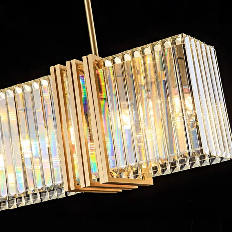 DecorBites™ Crystal LED Chandelier: Modern Luxury Dining Room Kitchen Lighting Fixtures