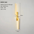 DecorBites™ Black Gold LED Wall Lights: Modern Wall Sconce for TV Background, Bedroom, Stairs