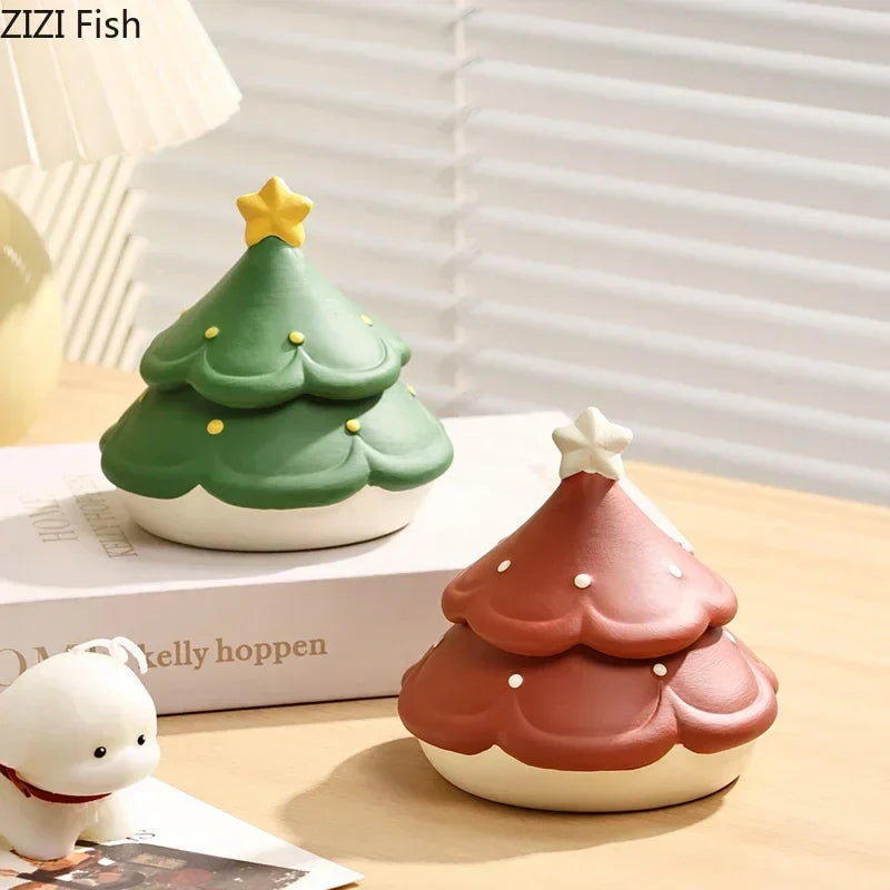 DecorBites™ Christmas Tree Ceramic Ashtray - Creative Desktop Weed Tray Gift