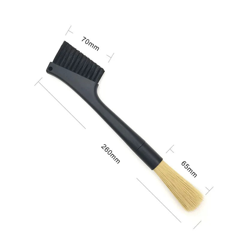 DecorBites™ Coffee Grinder Brush: Double-head Tool for Home & Barista Cleaning