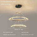 DecorBites™ LED Ring Chandelier: Luxury Living Room Lighting Fixture