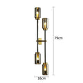 DecorBites™ Black Glass Wall Lamp: Modern Retro Nordic Sconce for Living Room Bedroom Decor