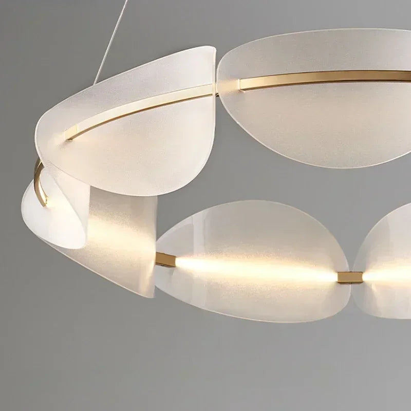 DecorBites™ Circular LED Pendant Light for Living Room Dining Kitchen Bedroom Chandelier