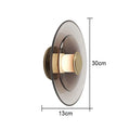 DecorBites™ Glass Wall Lamp: Nordic Minimalist LED for Dining, Living, Bedroom