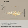 DecorBites™ Luxe Ginkgo Leaves Chandelier Pendant Light for Living Room Bedroom