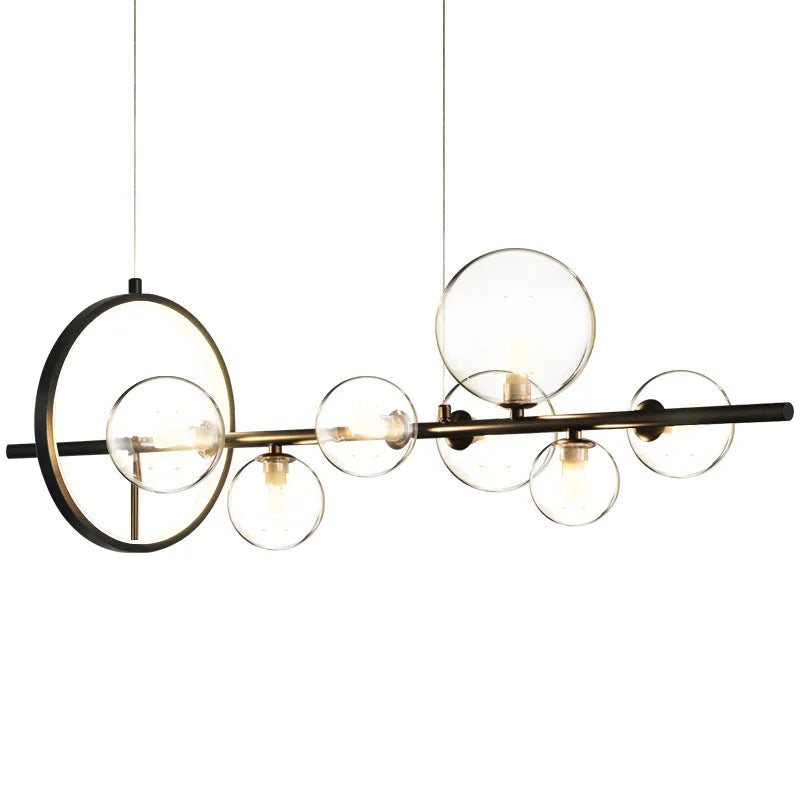 DecorBites™ Clear Glass Bubble Chandelier LED Hanglamp G9 Loft Deco Lighting