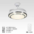 DecorBites™ 42" Retractable LED Ceiling Fan, Remote Control, Modern Design