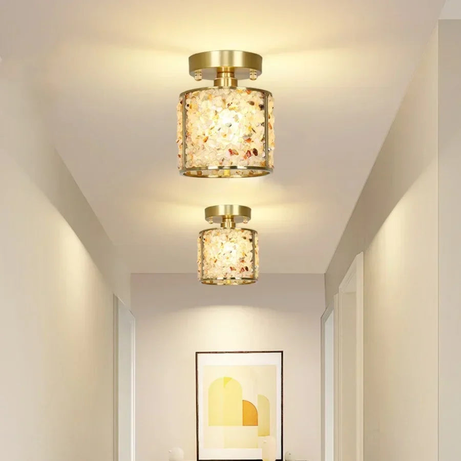 DecorBites™ Column Glass Crystal Ceiling Light for Nordic Modern Home Decor