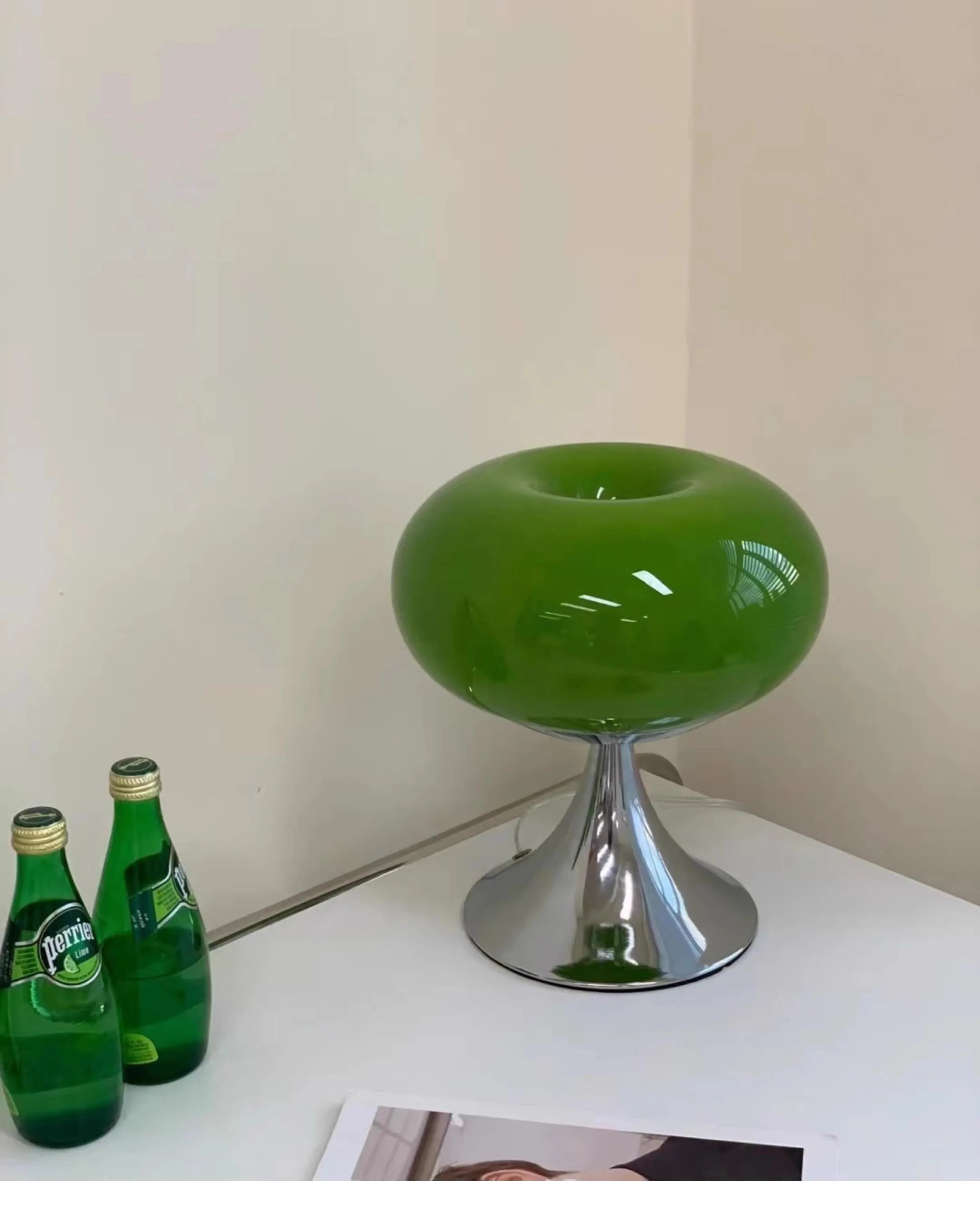 DecorBites™ Glass Table Lamp Bauhaus Design for Cozy Living Space