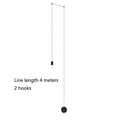 DecorBites™ Black Minimalist LED Wall Lamp for Bedroom and Living Room