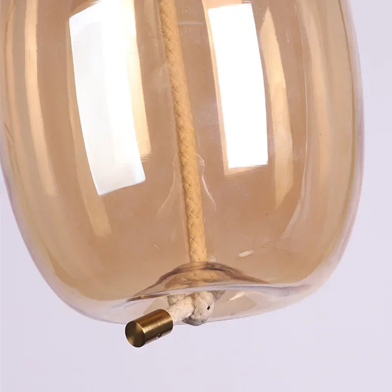 DecorBites™ BROKIS Knot Glass Pendant Chandelier Luminaria Deco Bedside Lamp