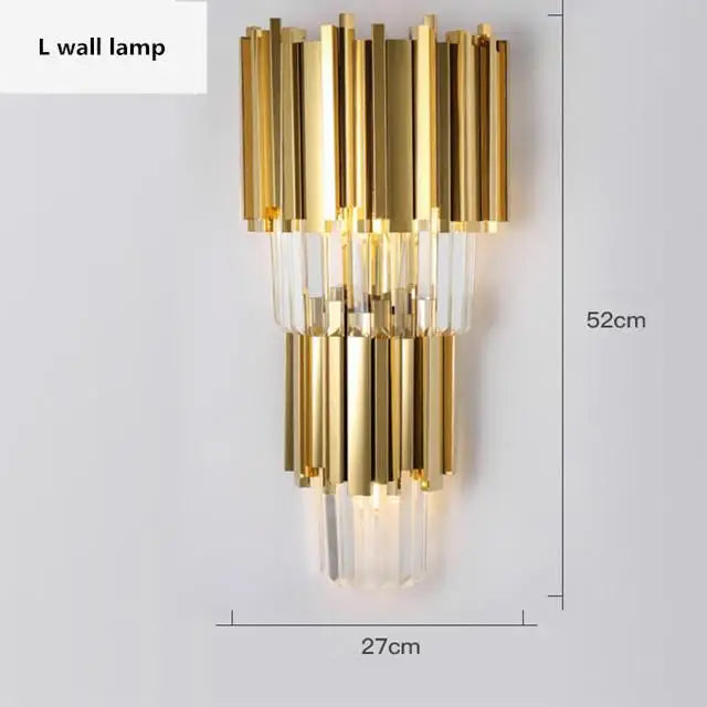 DecorBites™ Crystal Chandelier: Elegant Villa Pendant Lights for Living Room and Bedroom