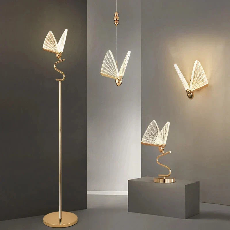 DecorBites™ Butterfly LED Pendant Lamp: Modern Luxury Decor for Staircase, Bedroom, Aisle.