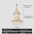 DecorBites™ Crystal Chandelier: Elegant European Luxury Lighting for Living Room, Restaurant, and Bedroom