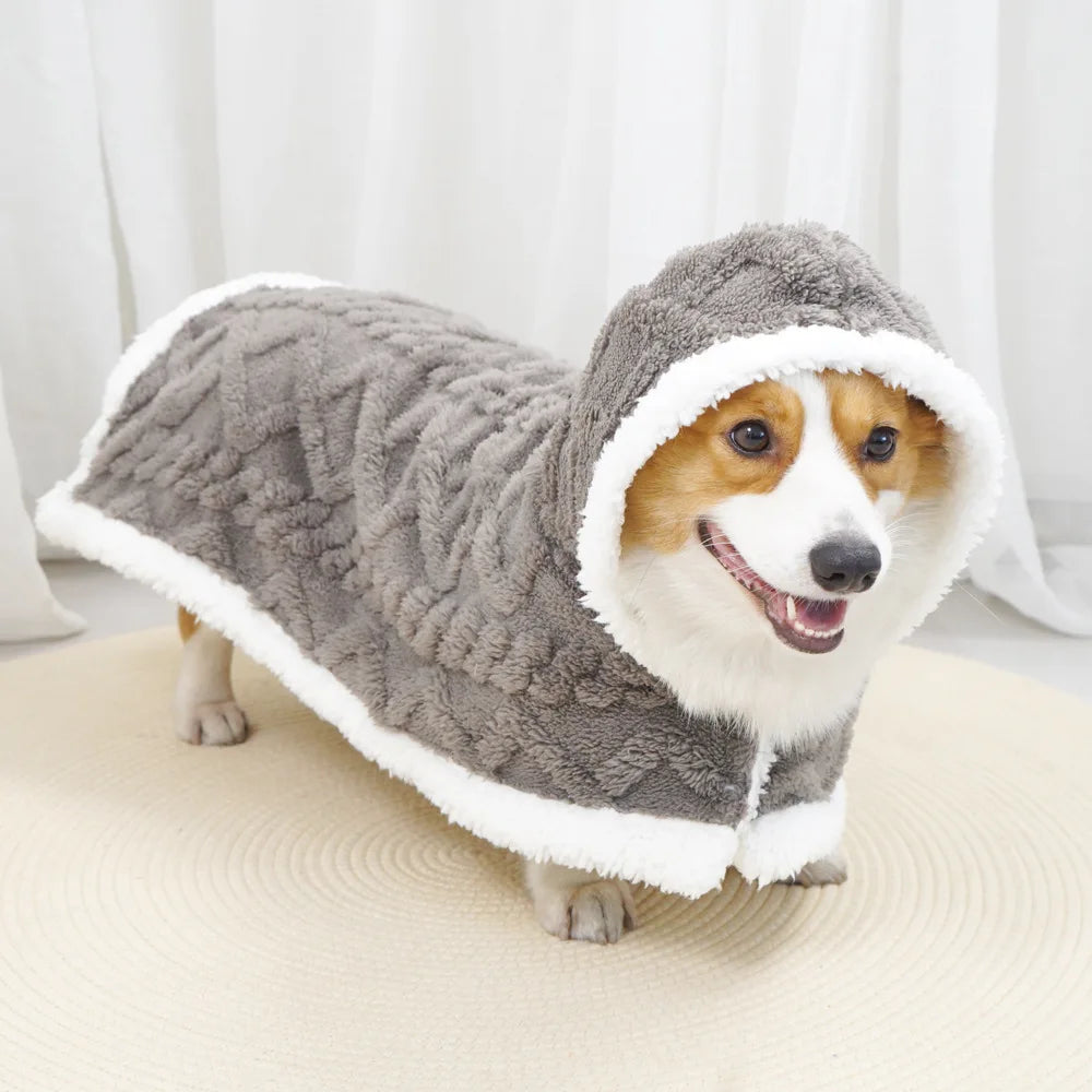DecorBites™ Cozy Velvet Pet Blanket for Autumn/Winter Comfort