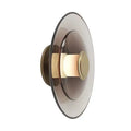 DecorBites™ Amber Glass Disc Wall Lamp LED Modern Minimalist Sconce Lighting