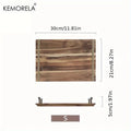 DecorBites™ Lovesickness Wooden Serving Tray with Metal Handle | Elegant Fruit and Sushi Dish