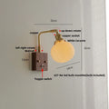 DecorBites™ Ceramic LED Wall Light Fixture Reading Coffee Nordic Modern Rotatable Bedside Lamp