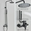 DecorBites™ Black Shower Faucet Set with Rainfall Shower Head and Wall Mounted Mixer Tap
