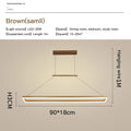 DecorBites™ Aluminum LED Ceiling Chandelier - Modern Design for Kitchen Island, Dining Table, Office, Bar