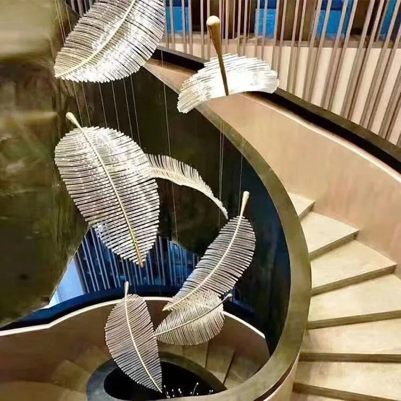 DecorBites™ Leaf-Shaped Dining Table Chandelier | Art Decor Room Lustres