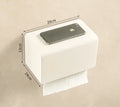 DecorBites™ Bathroom Set: Cream White Shelf, Towel Rack, Paper Holder, Brush Holder & Hardware