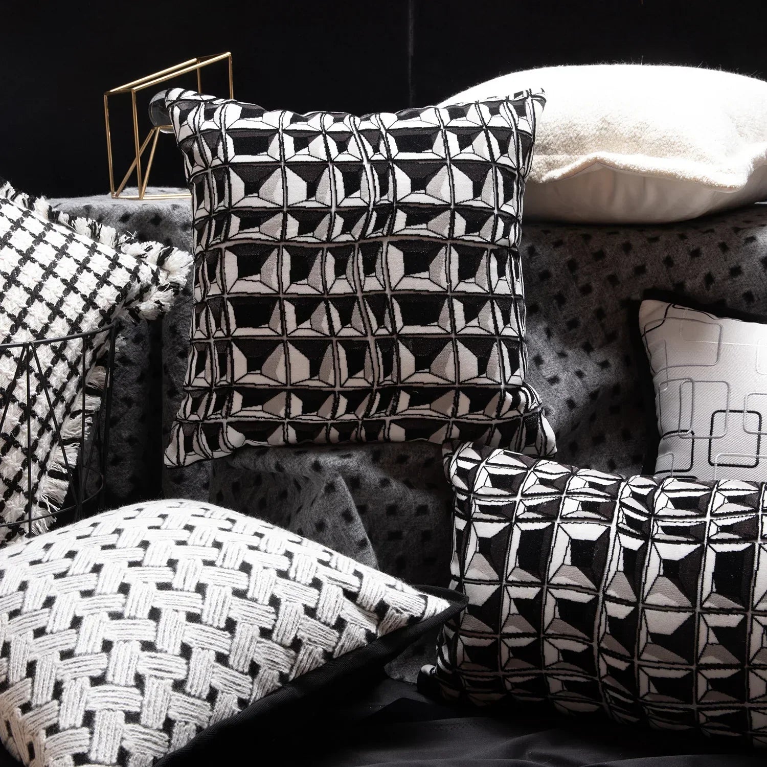 DecorBites™ Luxe Hotel Pillowcases: Elegant Cushion Covers for Homestays, Living Rooms, Sofas