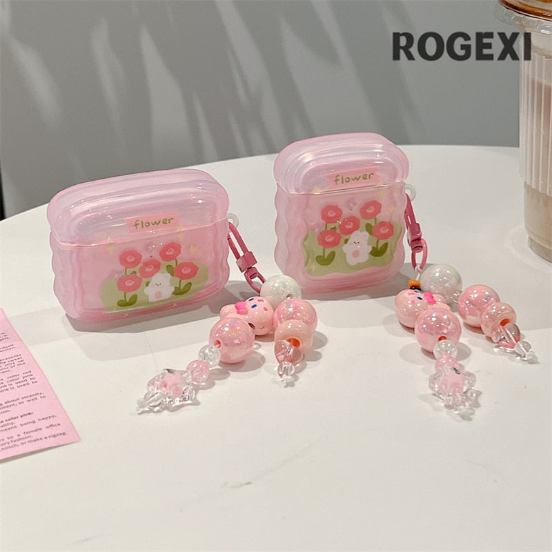Flower Bunny AirPods Case